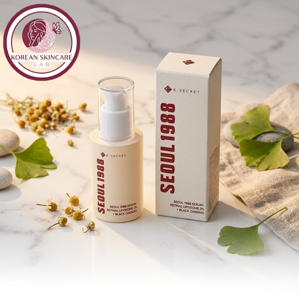 K-Secret Seoul 1988 Serum: Retinal Liposome 2% + Black Ginseng