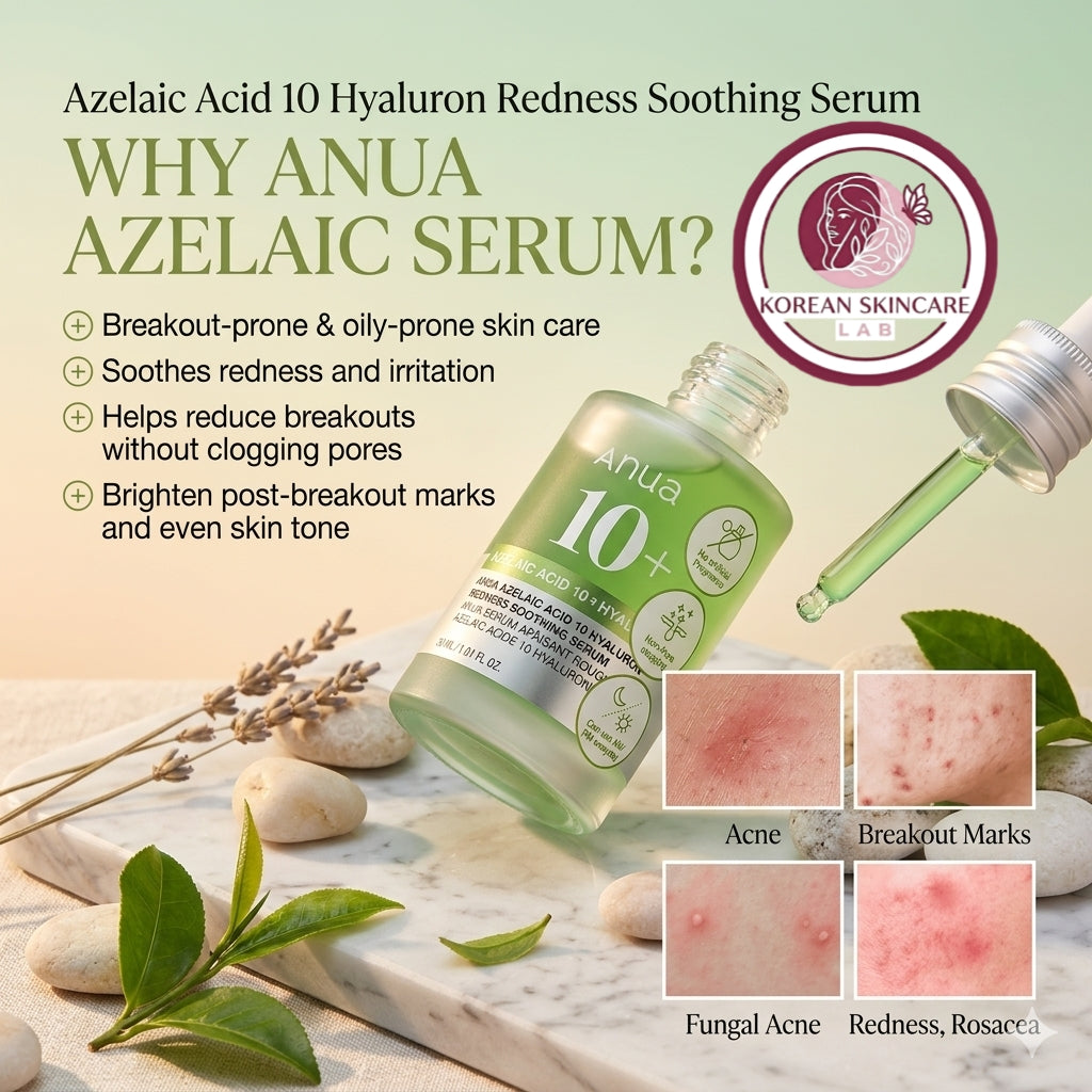 Anua Azelaic Acid 10 + Hyaluron Redness Soothing Serum