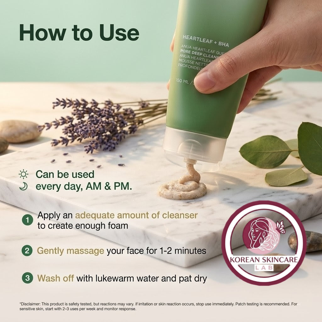 Anua Heartleaf Quercetinol Pore Deep Cleansing Foam