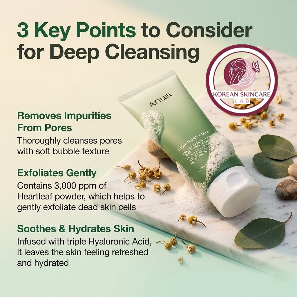Anua Heartleaf Quercetinol Pore Deep Cleansing Foam