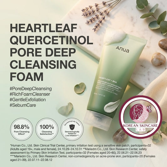 Anua Heartleaf Quercetinol Pore Deep Cleansing Foam