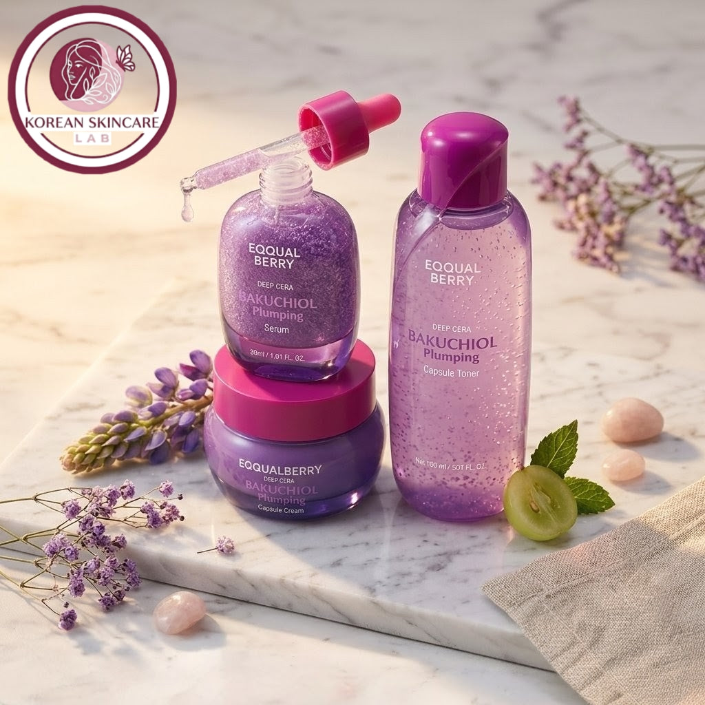 EQQUALBERRY Deep Cera Bakuchiol Plumping Serum 30 ml - 50ml