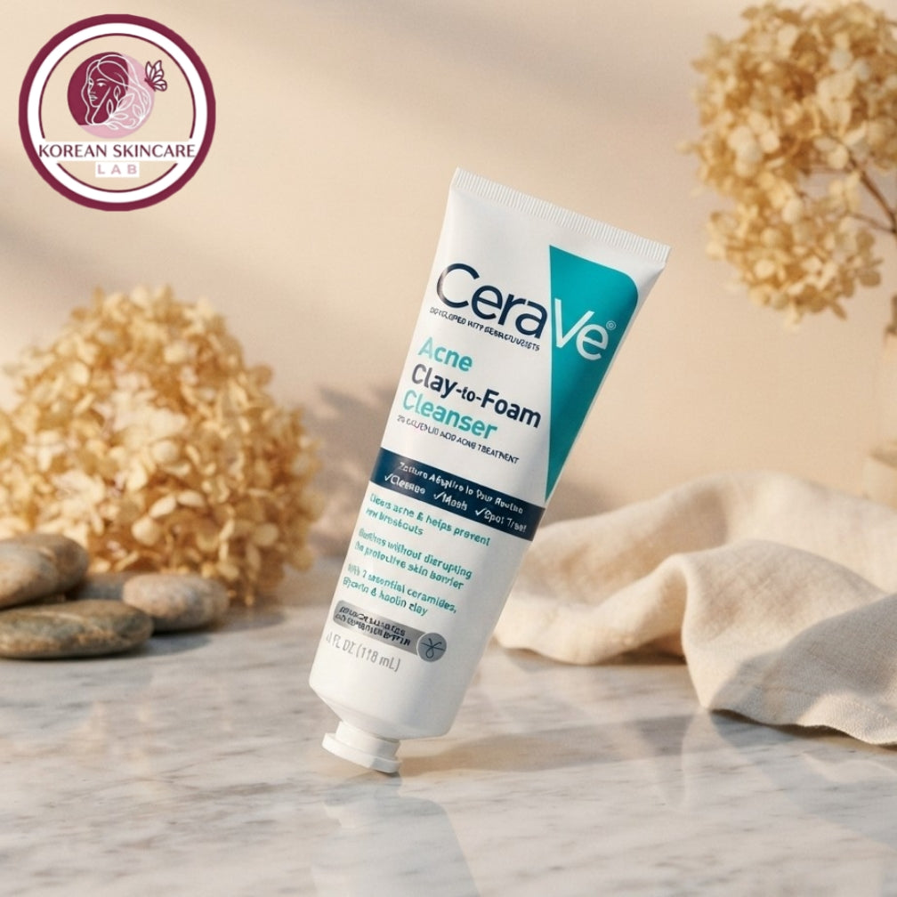 CeraVe Acne Clay To Foam Cleanser